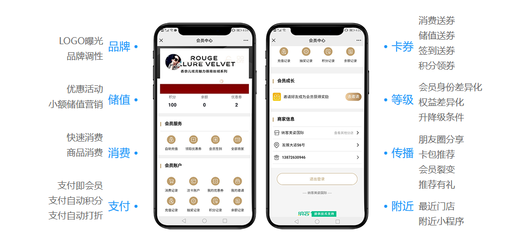 蓝冠注册微信会员卡系统