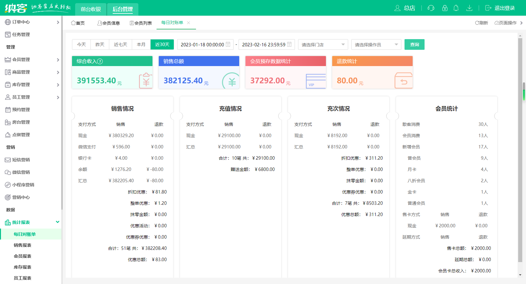 蓝冠注册前台收银系统