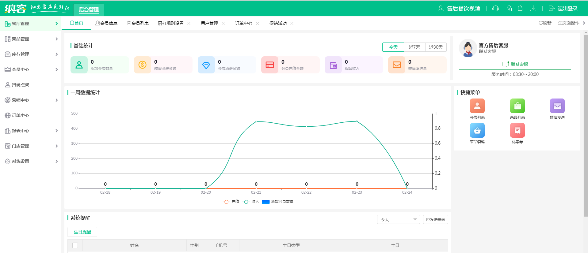 蓝冠注册大排档收银系统