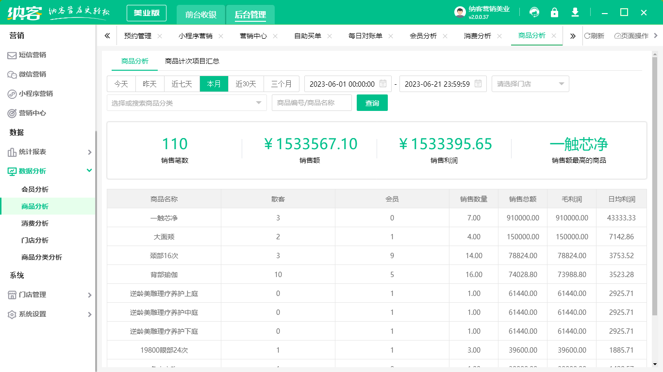 蓝冠注册美业管理系统