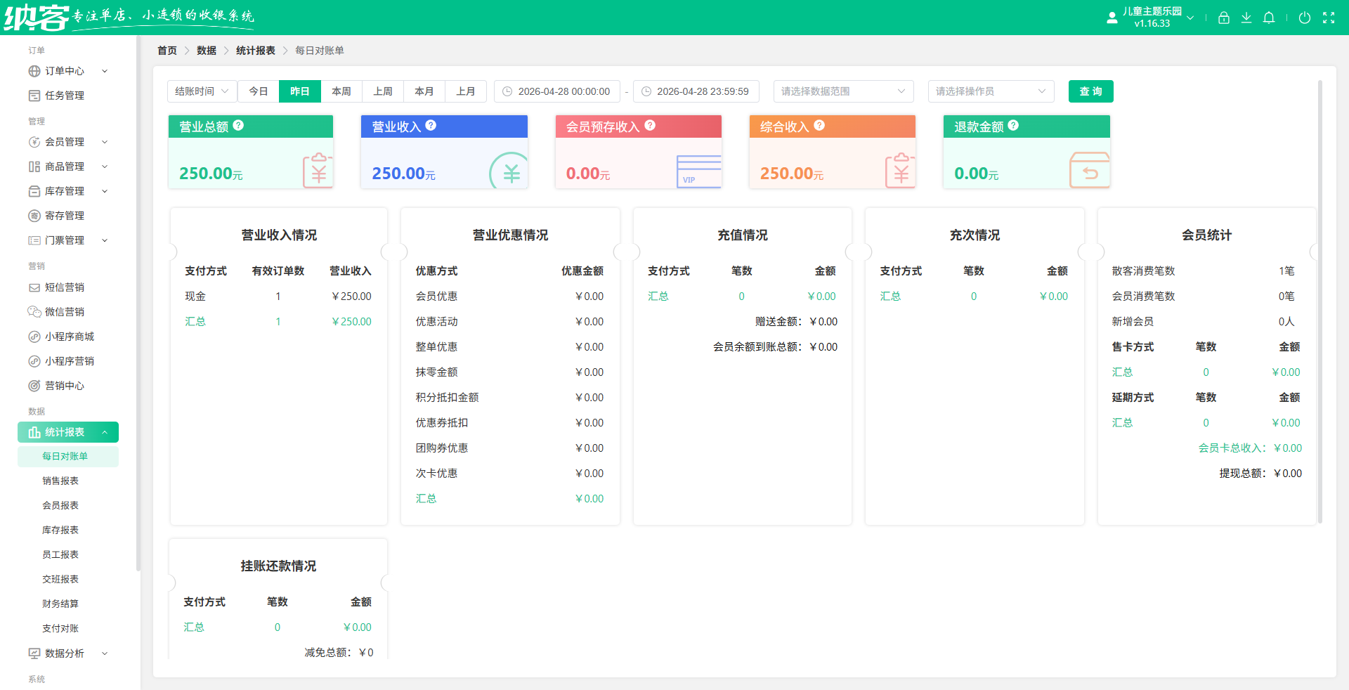 卡丁车俱乐部运营系统